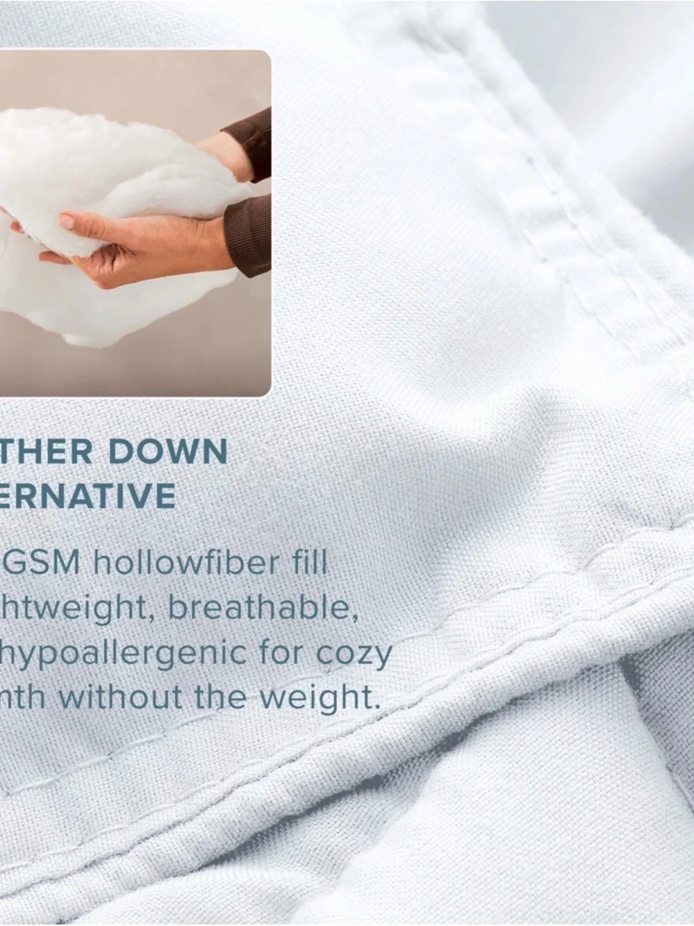 Bare Home UltraSoft Down Alternative Comforter Set – Twin/Twin XL – Cream